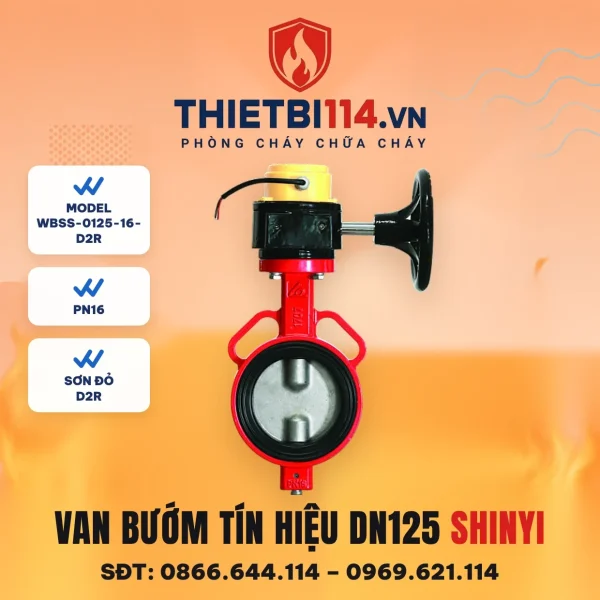 Van bướm tín hiệu WBSS-0125-16-D2R ShinYi