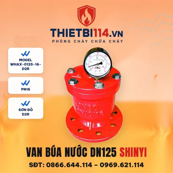 Van búa nước WHAX-0125-16-D2R ShinYi