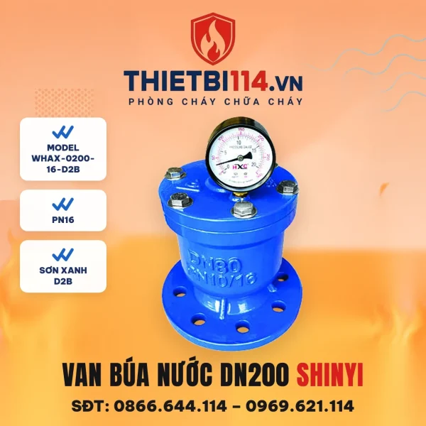 Van búa nước WHAX-0200-16-D2B ShinYi